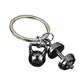24KG Kettlebell And Plate Dumbbell Metal Keychain, Four Finishes view 5