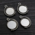 Round Rotating Pendant Bezel Settings in Eight Finish Options view 4