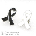 Colored Awareness Ribbon Metal Lapel Pin Brooch in 12 Styles view 2