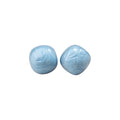 Glossy Pastel Round Resin Stud Earrings in Pink and Blue view 5