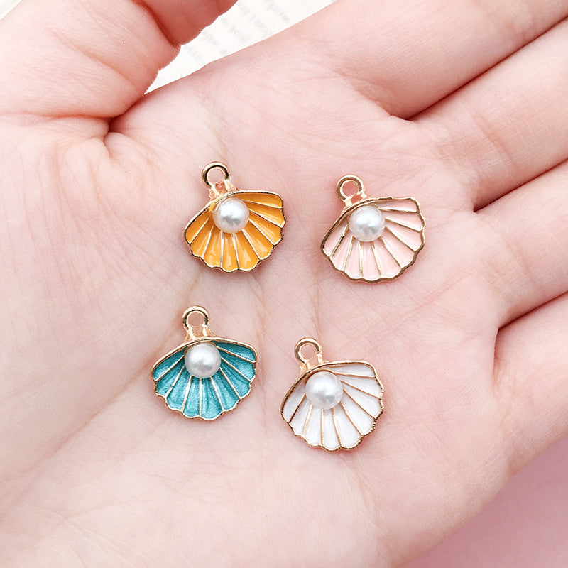 14x15mm Acrylic Shell Ocean Charm Pendants for DIY Jewelry Accessories