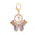 Multicolor Rhinestone Butterfly Keychain With Lobster Clasp view 5