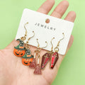 Halloween Charm Drop Earring Sets in Enamel and Antique Silver view 1