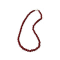 Red Glossy Round Bead Strand Necklace Eight Size Variants view 5