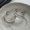 Silver Hoops