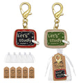 Lets Study Chalkboard Enamel Lobster Clasp Two Colors view 1