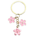 White Purple and Pink Blossom Pearl-Look Keychains view 5