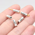 9.7x4x4mm 0.56g Antique Silver Zinc Alloy Tube Spacer Beads for DIY Necklace Bracelet Jewelry Making