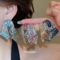 Crystal Bow Statement Earrings in Polished Statement Design view 2
