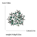 Round Berry Branch Brooch in Eight Bead Color Palettes view 10