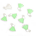 Enamel Shuttlecock Charms in Six Colors and Two Metal Tones view 7