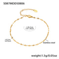 Infinity Butterfly Zircon Chain Bracelet Gold Steel Styles view 6