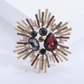 Statement Radiating Crystal Burst Brooch in Four Colorways view 6