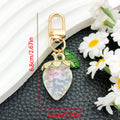 Seven Resin Strawberry Metal Clasp Keychain Designs view 9
