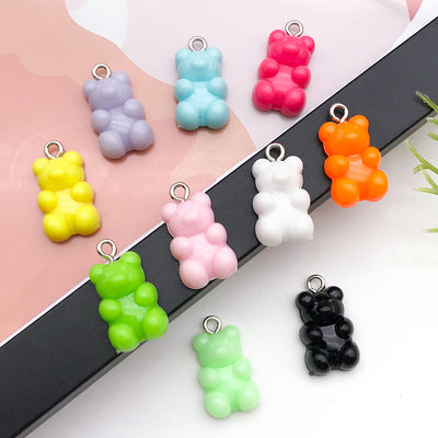 Colorful bear charms shown in a close-up product view