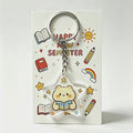 Clear Star Bear Keychain With Metal Ring in Two Packaging Styles view 3
