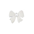 Crystal Bow Brooch with Center Stone in Three Metal Finishes view 5
