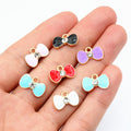 Rhinestone Enamel Bow Charms in Seven Color Styles view 2
