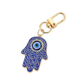 Enamel Hamsa Evil Eye Keychains Gold Lobster Clasp 6 Colors view 5