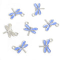 Glitter Dragonfly Enamel Alloy Charm Pendants in Seven Colors view 7