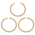 Crystal Tennis Bracelet in Three Fixed Lengths and Gold Tone view 5