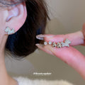 Rhinestone Horse Gourd Crystal Stud Earring Six Piece Sets view 4