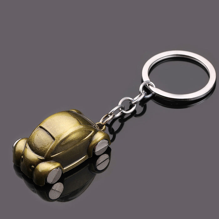 Cute Car Zinc Alloy Keychain for Couples and Everyday Keys