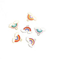Enamel-Look Rainbow Alloy Charms in 6 Styles for Jewelry Crafts view 1
