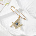 Gold Tone Rhinestone Evil Eye Safety Pin Brooches in Nine Designs view 9