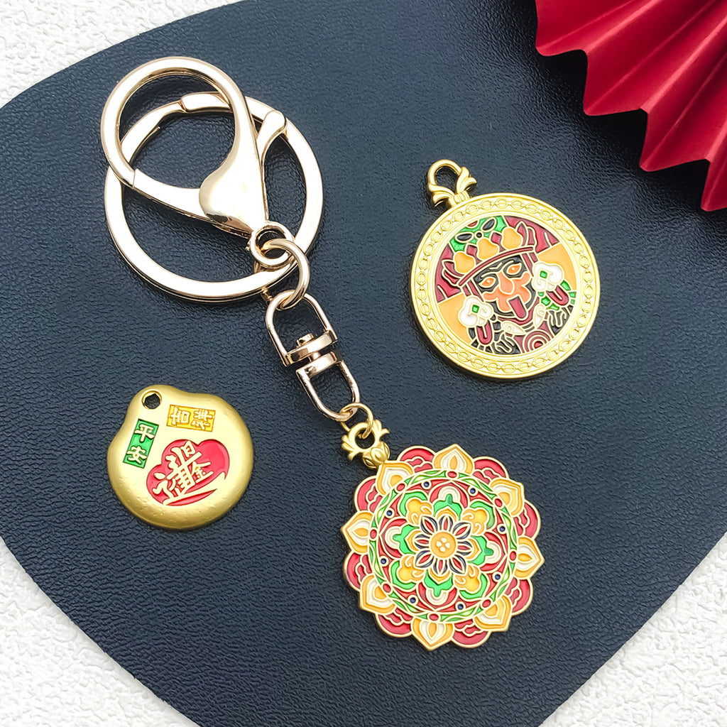 Enamel Zinc Alloy Six Syllable Mantra charm pendants for DIY necklaces bracelets jewelry