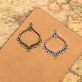 Open Frame Chandelier Metal Connector Components for Jewelry Making view 1
