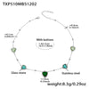 Mixed-Green Silver Necklace