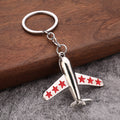 Metal Fighter Jet Keychain Zinc Alloy Aviation Souvenir Gift Pendant
