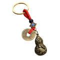 Antique Gold Tone Chinese Coin Keychains, 12 Charm Styles view 5