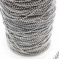 Silver Tone Stainless Steel Ball Chain in Four Bead Sizes view 2