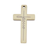 Gray Text Cross
