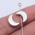 12x8mm 1g Multicolor Zinc Alloy Moon Loose Metal Beads for Bracelet Necklace Jewelry Making