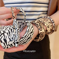 Zebra Leopard Leather Wrap Bangle Bracelet 5 Styles view 1