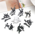 Black Black Cat Metal Charms with 5 Listed Options view 4
