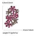Antique Gold Crystal Flower Cluster Brooch Five Colors view 8