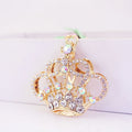 Rhinestone Crown Keychain With Split Ring And Lobster Clasp view 7