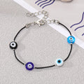 Colorful Beaded Cord Evil Eye Adjustable Bracelets in Twelve Designs view 4