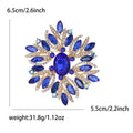 Oversized Radiating Crystal Brooch in Nine Colorways view 9