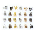 Metal Cord End Crimp Clasps in Three Sizes and Mixed Finishes view 4