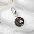 Red Moon and Mushroom Lobster-Clasp Charms in Four Metal Finishes view 5