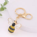 Rhinestone Bee Keychain Metal Cartoon Insect Charm view 10