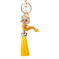 Jeweled Baby Dragon Tassel Keychains with Five Fortune Loop Combinations view 5
