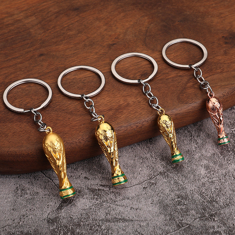 Football Trophy Resin Keychain Souvenir Gift Pendant
