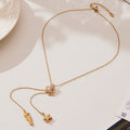 Crystal Octopus Starfish and Seahorse Lariat Necklaces view 3