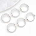 Silver-Tone Bead Frame Metal Charms with 9 Listed Options view 8